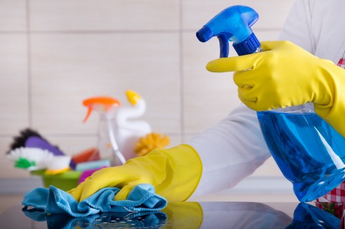 Professional carpet cleaner in Hackney cleaning a living room carpet