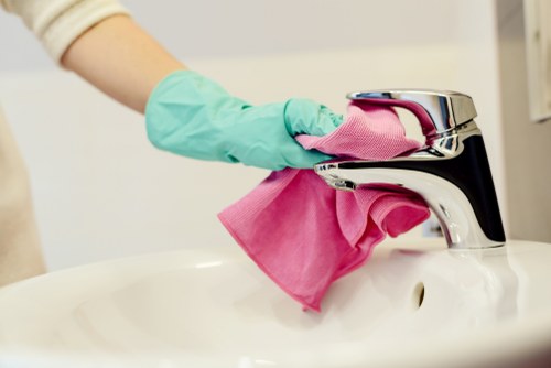 Residential cleaner maintaining a fresh Hackney property