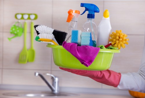 Risk assessment and safety planning during a cleaning job