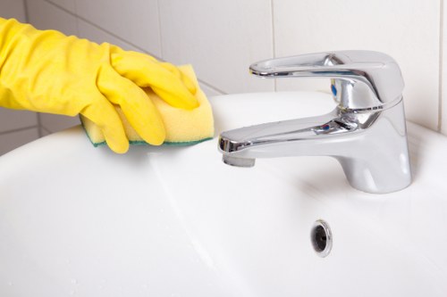 Office cleaning team maintaining a Hackney workplace