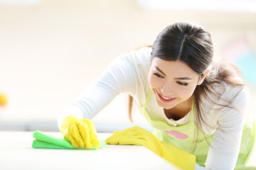 Professional Hackney cleaning service in a living room