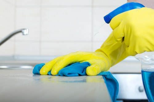 Local Hackney cleaners maintaining a business space