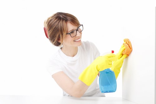 Living room and hallway tenancy cleaning in Hackney flat