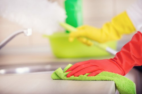 Deep cleaning surfaces after renovation work in Hackney